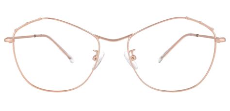 bamboo geometric prescription glasses rose gold women s eyeglasses payne glasses