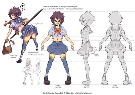 Model Sheet Female Character Buscar Con Google Character Reference