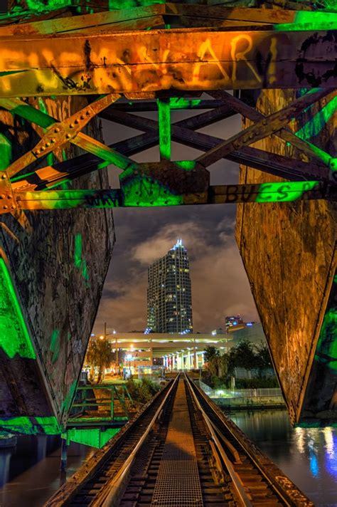 Cass Street Rail Bridge And Downtown Tampa Matthew Paulson Photography