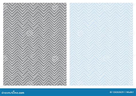 Set Of Seamless Cute Chevron Patterns Stock Vector Illustration Of