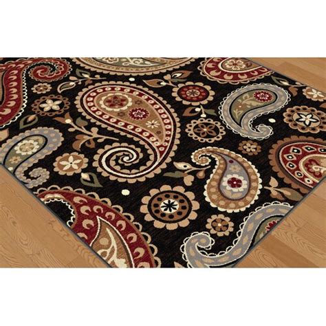 814 x 639 jpeg 222 кб. TayseRugs Impressions Black Paisley Area Rug & Reviews ...