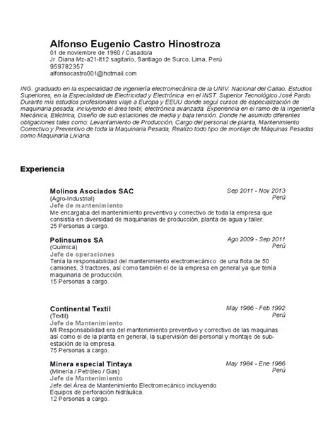 Land more interviews by copying what works and personalize the rest. Curriculum Vitae Doc