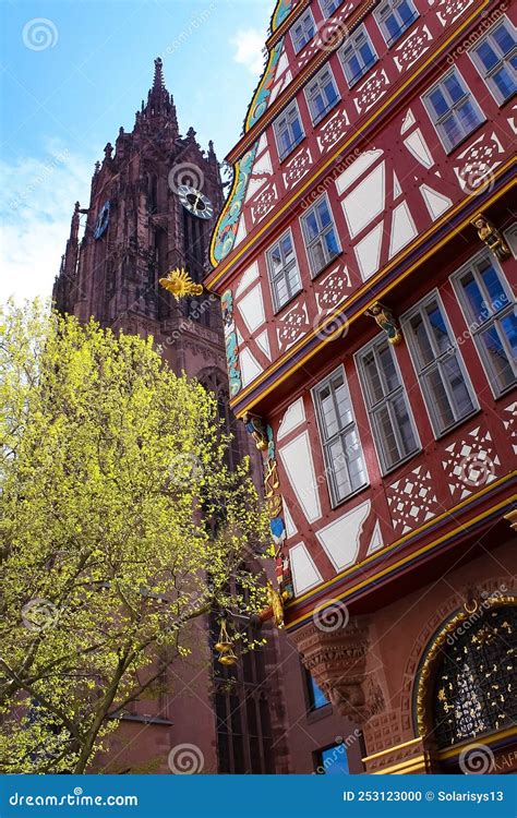 View Of Roemerberg Square In Frankfurt Am Main Germany Editorial Image