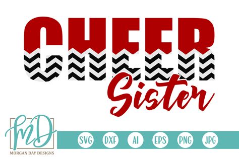 Cheer Sister SVG By Morgan Day Designs | TheHungryJPEG.com