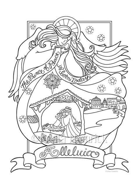 Maybe you would like to learn more about one of these? Angel Nativity coloring page in three sizes: 8.5X11 8X10