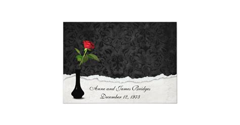 Red Rose Vow Renewal Invite Zazzle