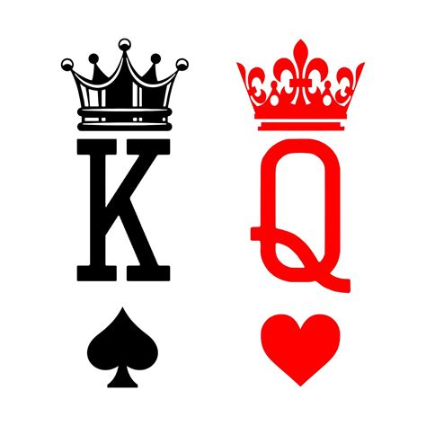 King And Queen Svg Etsy King Of Hearts Tattoo Crown Tattoo Design
