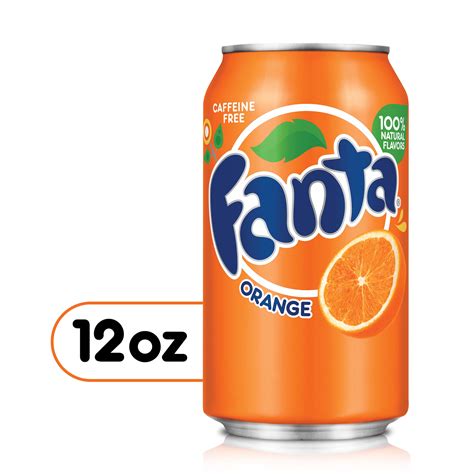 Fanta Orange Fruit Soda Pop 12 Fl Oz Can