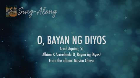 O Bayan Ng Diyos Sing Along M1 Youtube