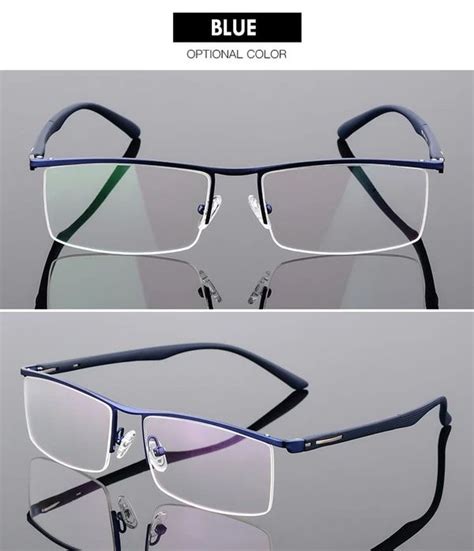 bclear men s semi rim square tr 90 alloy eyeglasses p8831 eyeglass frames for men eyeglasses