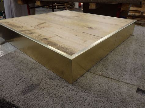 Do this at both ends of the ramp. 26 - Pine Top with Natural Brass Edge Trim | Restaurant ...