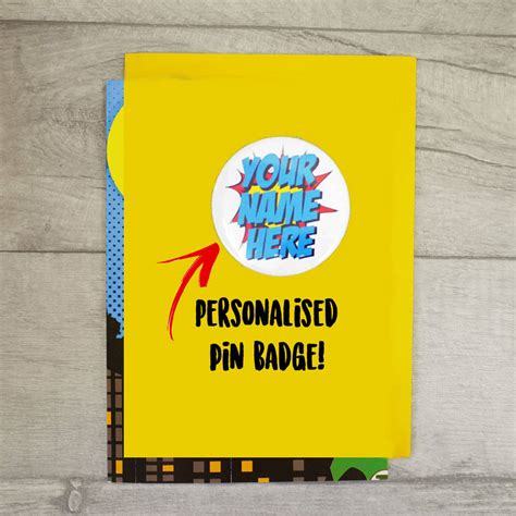 These superhero party games can be either played individually, head to head, or in teams. Personalised Superhero Birthday Card Boy By Colour Me Fun ...
