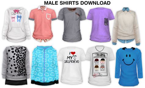Mmd Male Shirts Dl By Unluckycandyfox On Deviantart