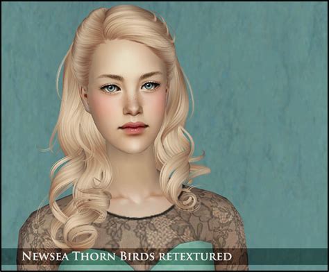 Mod The Sims Solved Newsea Thorn Birds Hair