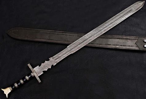 Beautiful 39 Custom Handmade Damascus Steel Double Etsy Sword