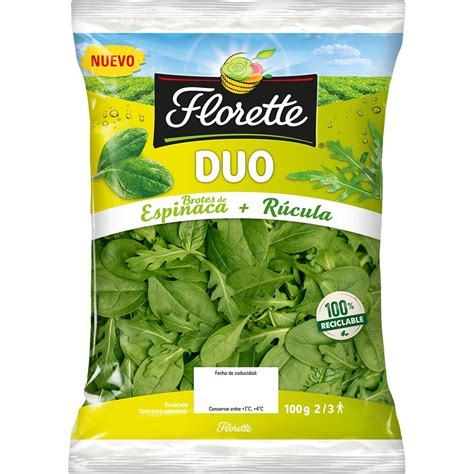 Duo Salad Spinach Rocket Leaves Bag 100 G · Florette · Supermercado