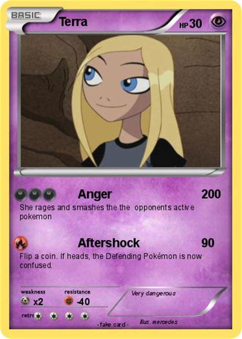 Cards of terra is a different kind of card game. Pokémon Terra 111 111 - Anger - My Pokemon Card