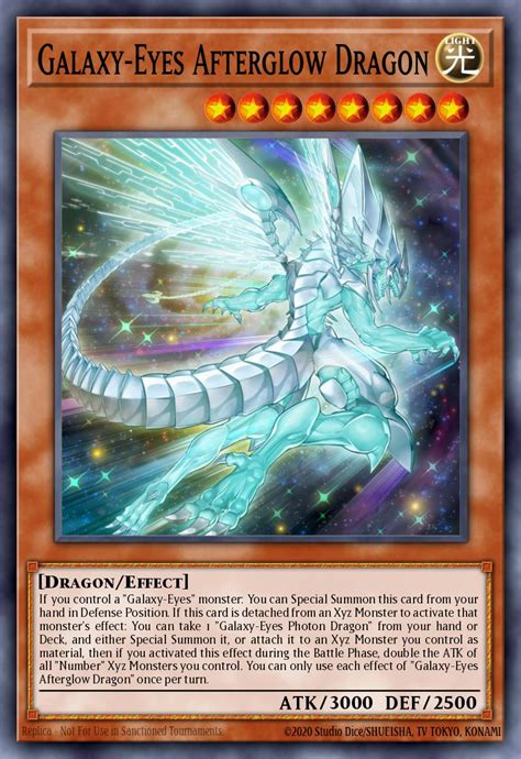 Galaxy Eyes Afterglow Dragon Card Information Yu Gi Oh Database