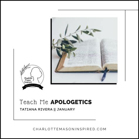 Teach Me Apologetics Charlotte Mason Inspired