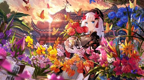 Anime Flower Field Art Wallpaperup Taken With An Unknown Camera 10 31