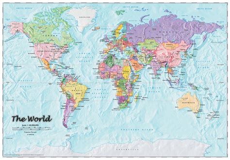 Childrens World Wall Map Map Graphics