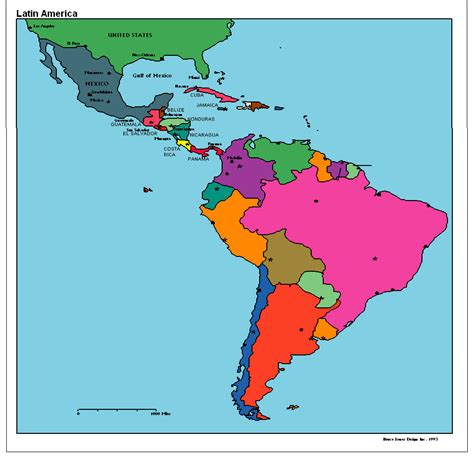 Latin America Political Map