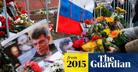 boris nemtsov tens of thousands march in memory of murdered politician russia the guardian
