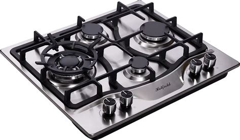 Buy Hotfield 24 Inch Gas Cooktop Stainless Steel 4 Burners Stovetop