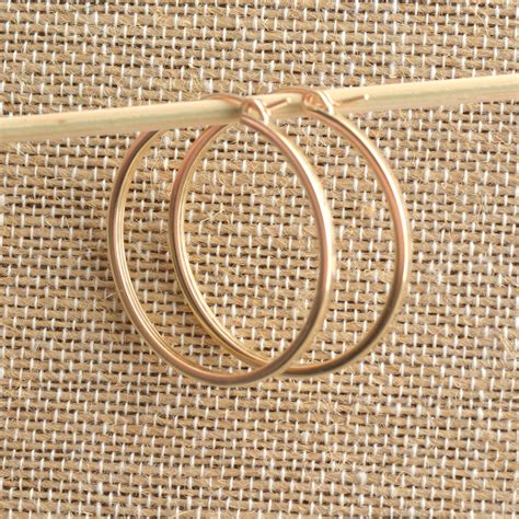 Pair Mm K Gold Filled Hoops Square Tube Gold Hoops Etsy Canada