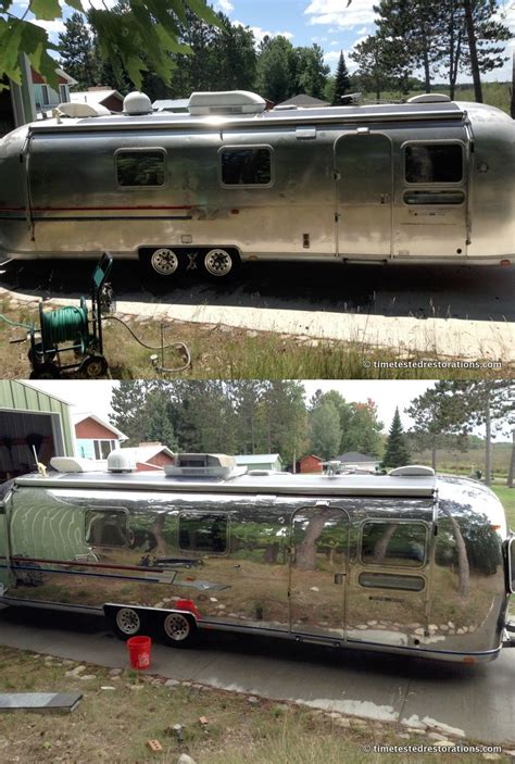 Airstream Polishing By Time Tested Restorations Vintage Airstream