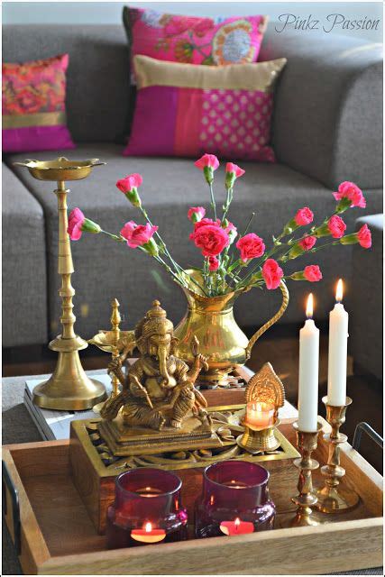 If you want something authentic to decorate your house, then you could easily purchase a sari fabric and frame it. Blog Anniversary, Brass artifacts, Brass Ganesha, Ganesha ...