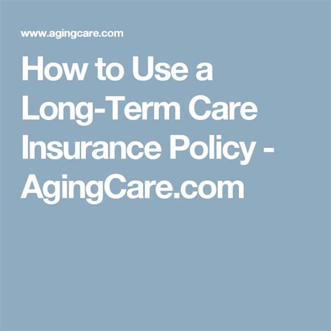 The first exit strategy is that after the surrender charge. Long-Term Care Insurance: How To Use a Policy and File a Claim | Long term care insurance, Long ...