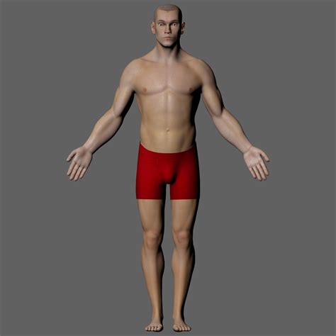 REALISTIC MALE BODY 3D Model 199 Ma Free3D