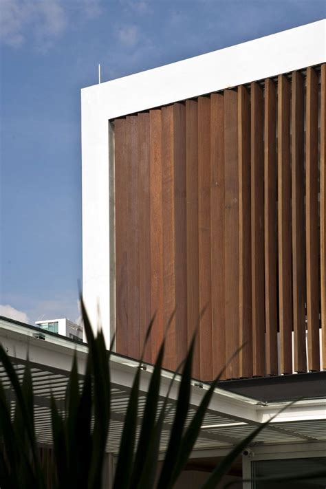 Louver Facade House Minimalist Architecture Architecture