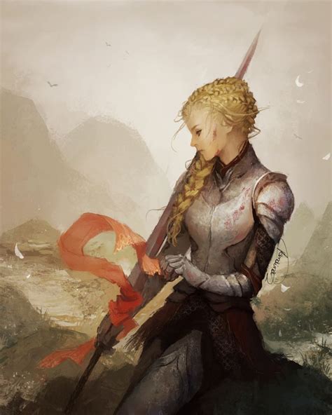 Lady Knight By Janainaart Character Art Female Knight Character
