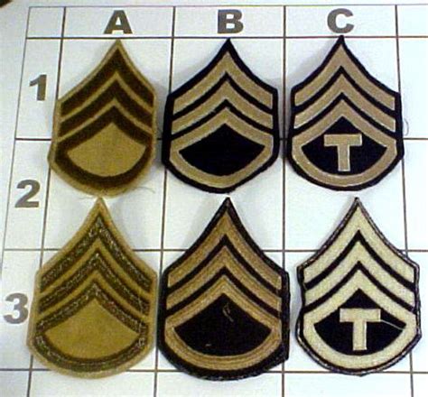 Army Enlisted Rank Insignia Chevrons Page 2 Army And Usaaf Us