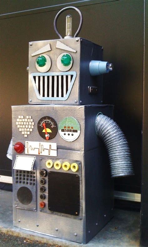 Cardboard Robot Robot Costume Kids Maker Fun Factory