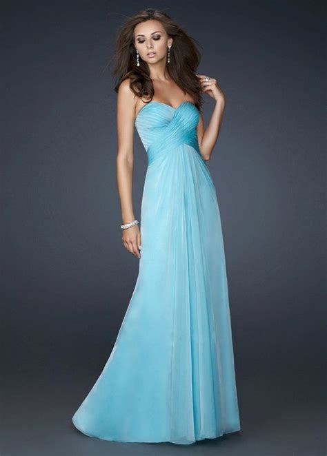Blue Strapless Prom Dresses Long Sale Thedresses Com Prom Dresses Blue