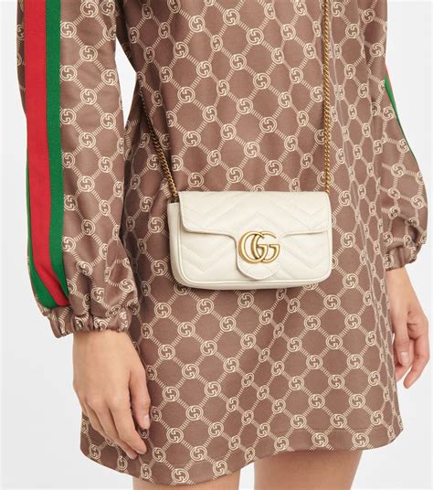 Gucci Gg Marmont Leather Super Mini Bag