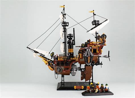 Dwarves Airship Steampunk Lego Lego Ship Lego Boat