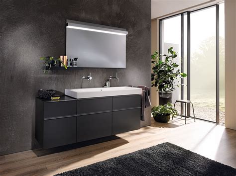 Bathroom vanity cabinet freestanding double sink with white cultured marble top, no mirrors, dark charcoal. Langley Interiors geberit under sink bathroom cabinets in ...