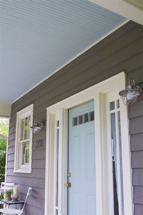 Historic blue porch ceiling color a porch ceiling blue. Black and White and Loved All Over: A Haint Blue Porch ...