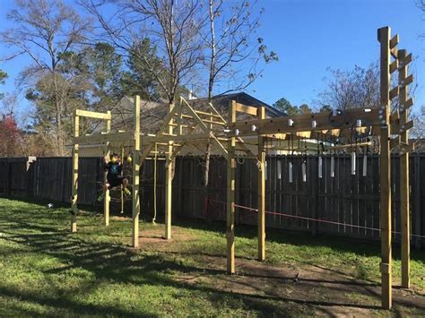 Ultimate Ninja Warrior Course Homemade Backyard Obstacle Course