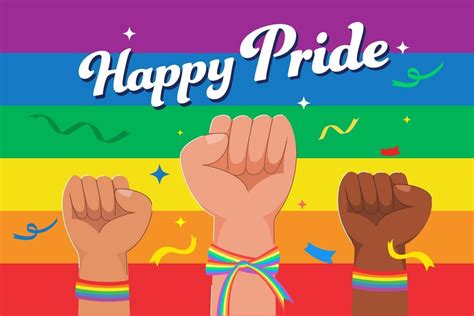 Happy Pride Month Lbgtq Concept Pride Month With Rainbow Flag 5238591