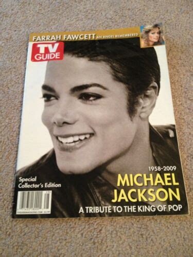 Michael Jackson Magazine Tv Guide Tribute Collectors Cvr 1 2009 Farrah