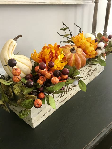 Thanksgiving Table Centerpiece Fall Floral Arrangement Centerpiece