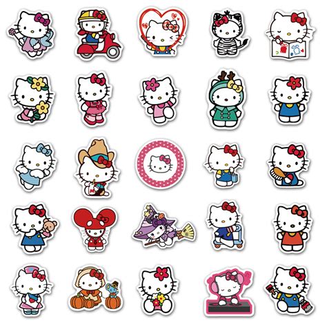 Mua Sticker 50 Miếng Hình Dán Hello Kitty Setb