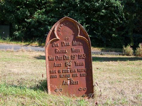 Cast Iron Grave Marker Our Dear Mother Rachel Wilby Flickr