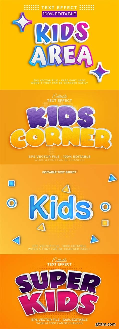 Graphicriver Text Effect Kids Style Theme For Illustrator 35374783