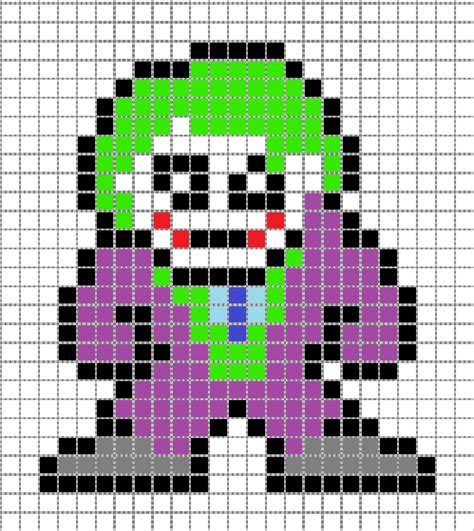 To create pixel art you need all of the cells to be squares instead of rectangles. Joker Pixel Art Grid by Matbox99 on DeviantArt